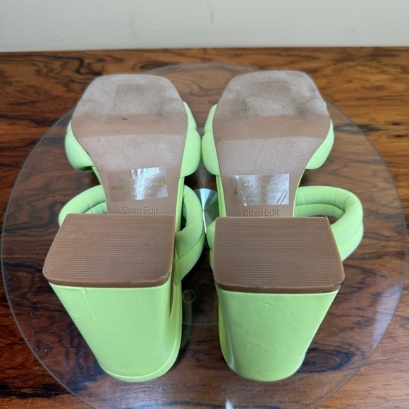 Open Edit Stella Sandal in Neon Green - Picture 15 of 16